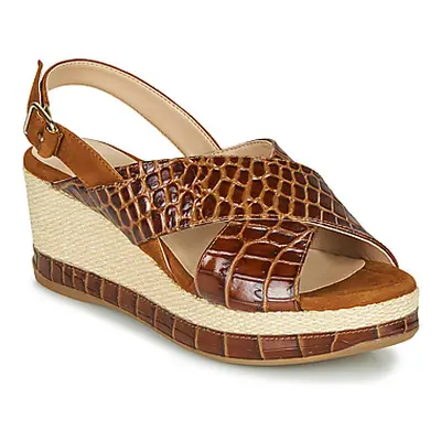 Unisa KASTRO women's Sandals in Brown