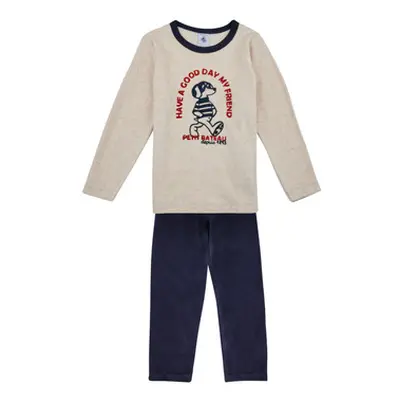 Petit Bateau LICO boys's Sleepsuits in Multicolour