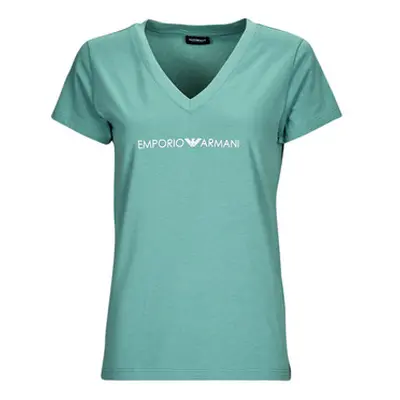 Emporio Armani ICONIC LOGOBAND women's T shirt in Blue