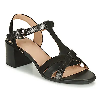 Geox D MARYKARMEN MID SAN women's Sandals in Black