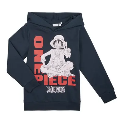 Name it NKMNALLE ONEPIECE SWEAT WH BRU VDE boys's Children's sweatshirt in Marine