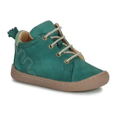 Easy Peasy MY FLEXOO LACET boys's Children's Shoes (High-top Trainers) in Green