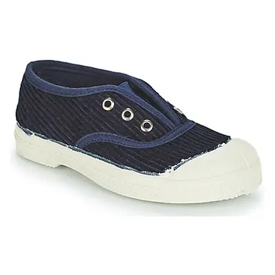 Bensimon TENNIS ELLY CORDUROY girls's Children's Shoes (Trainers) in Blue