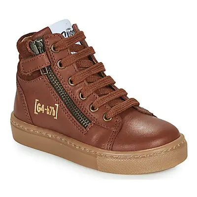 GBB KANTER boys's Children's Shoes (High-top Trainers) in Brown