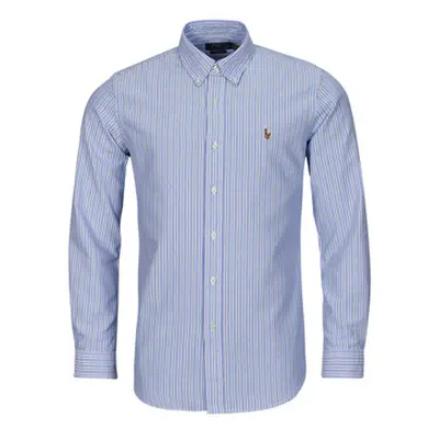 Polo Ralph Lauren CHEMISE COUPE DROITE EN OXFORD men's Long sleeved Shirt in Multicolour