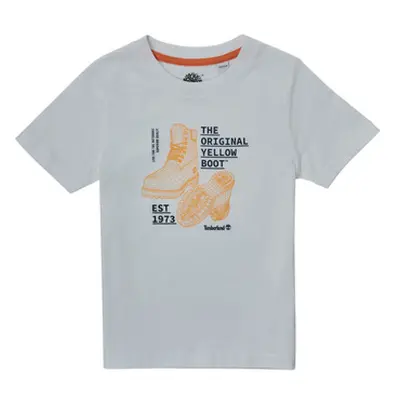 Timberland TOULOUSA boys's Children's T shirt in White