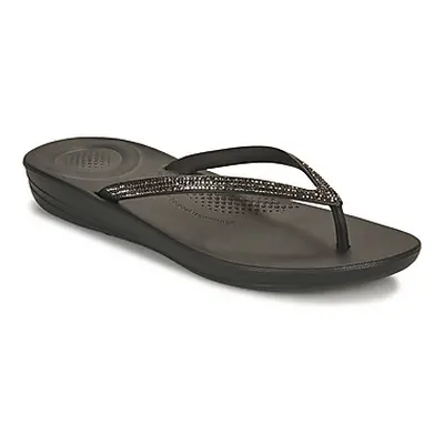 FitFlop IQUSHION SPARKLE women's Flip flops / Sandals (Shoes) in Black