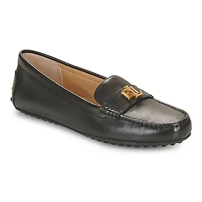 Lauren Ralph Lauren BARNSBURY-FLATS-DRIVER women's Loafers / Casual Shoes in Black