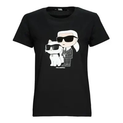 Karl Lagerfeld IKONIK 2.0 T-SHIRT women's T shirt in Black