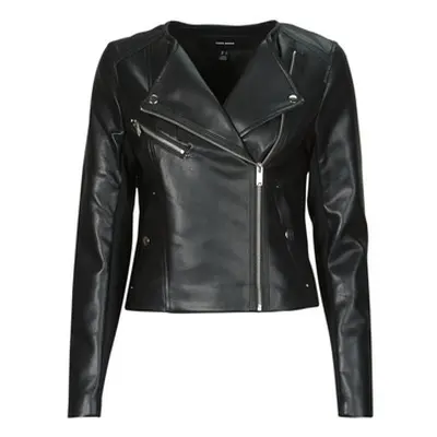 Vero Moda VMRILEY women's Leather jacket in Black