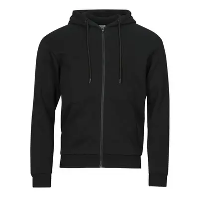 Jack & Jones JJEBRADLEY SWEAT ZIP HOOD men's Sweatshirt in Black