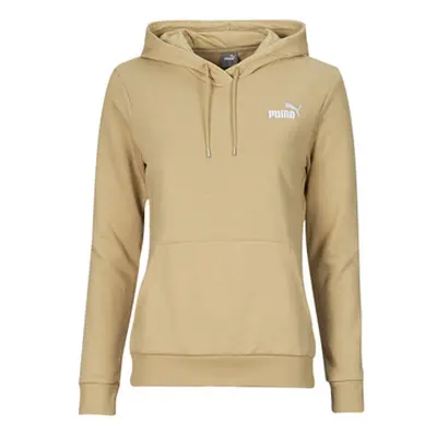 Puma ESS+ EMBROIDERY HOODIE TR women's Sweatshirt in Beige