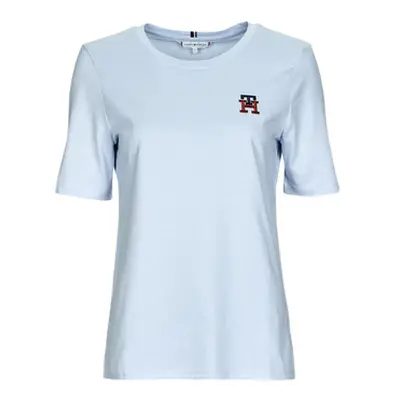 Tommy Hilfiger REG MONOGRAM EMB C-NK SS women's T shirt in Blue