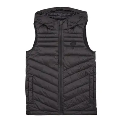 Jack & Jones JJEHERO BODYWARMER HOOD NOOS JNR boys's Children's Jacket in Black