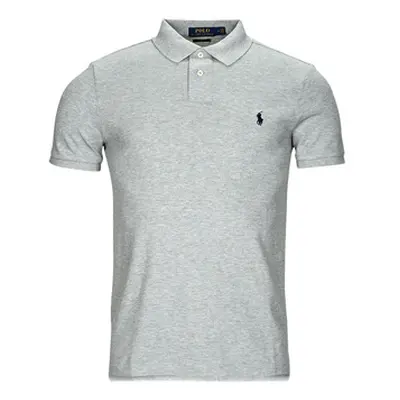 Polo Ralph Lauren POLO COUPE DROITE EN COTON BASIC MESH men's Polo shirt in Grey