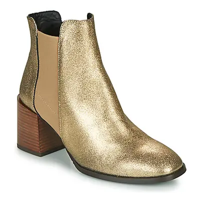 Fericelli NIOCHE women's Low Ankle Boots in Gold