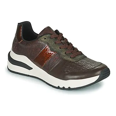 Rieker M6602-25 women's Shoes (Trainers) in Brown