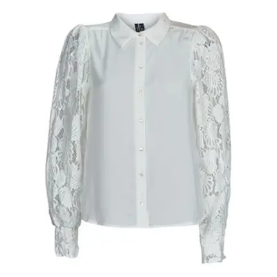 Vero Moda VMCABENA L/S SHIRT WVN BTQ women's Shirt in White