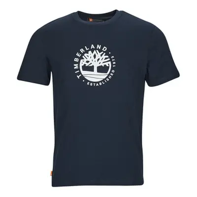 Timberland SS Refibra Logo Graphic Tee Regular men's T shirt in Black