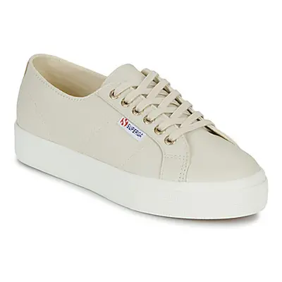 : Superga 2730 NAPPA women's Shoes (Trainers) in Beige