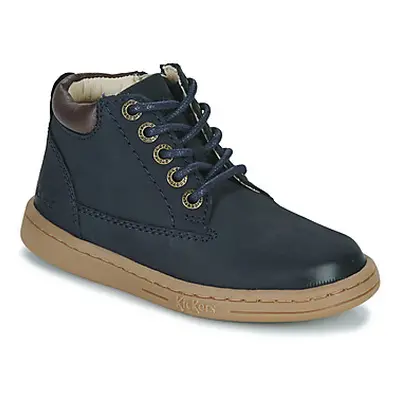 Kickers TACKLAND boys's Children's Shoes (High-top Trainers) in Marine