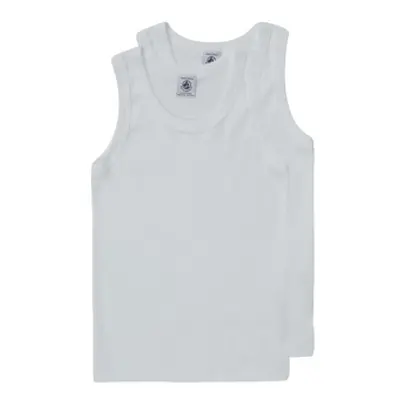 Petit Bateau MIKA boys's Children's vest in White