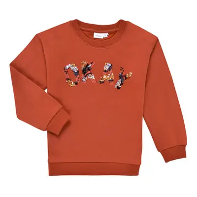 Name it NKFOCALI LS SWEAT girls's Children's Sweatshirt in Red