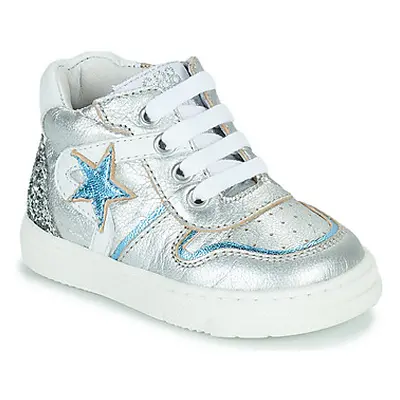 GBB LAMANE girls's Children's Shoes (High-top Trainers) in Silver