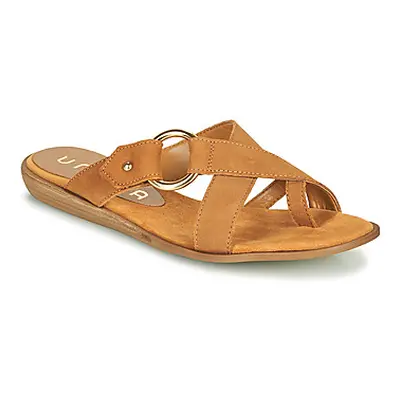 Unisa ADRIEL women's Flip flops / Sandals (Shoes) in Brown