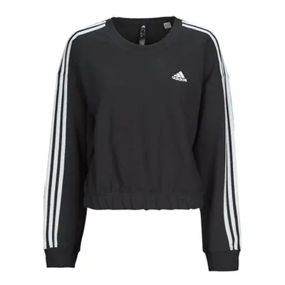 Adidas 3S CR SWT women's Sweatshirt in Black