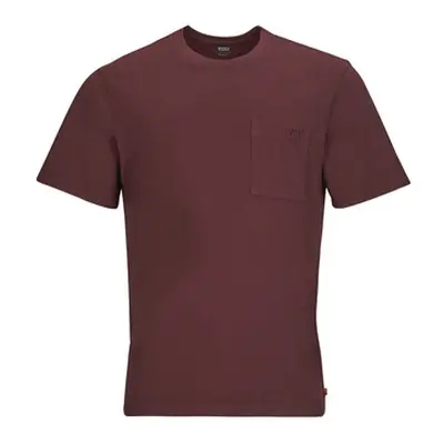 Levis SS POCKET TEE RLX men's T shirt in Brown