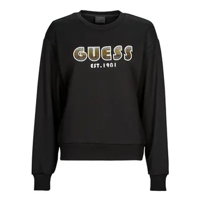 Guess CN SHADED LOGO SWEATSHIRT women's Sweatshirt in Black