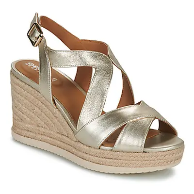 Geox D PONZA women's Sandals in Gold