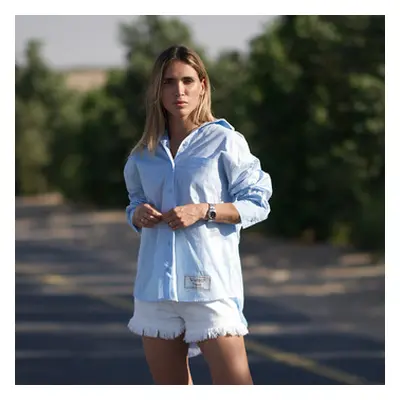 THEAD. KYLIE OVERSIZE SHIRT women's Shirt in Blue