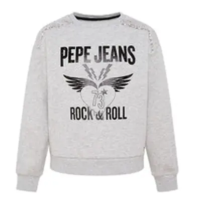 Pepe jeans LILY girls's Children's Sweatshirt in Grey