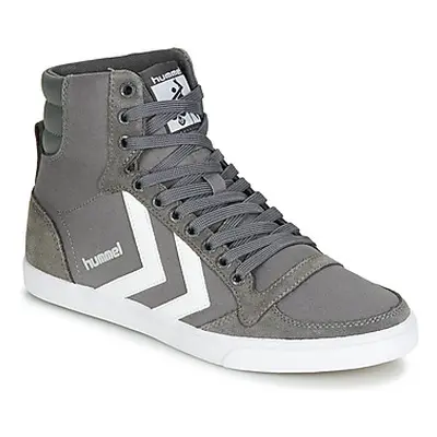 Hummel TEN STAR HIGH women's Shoes (High-top Trainers) in Grey