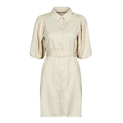 Betty London CELLA women's Dress in Beige