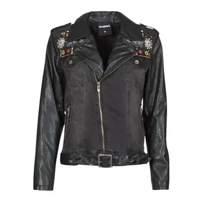 Desigual MERX women's Leather jacket in Black