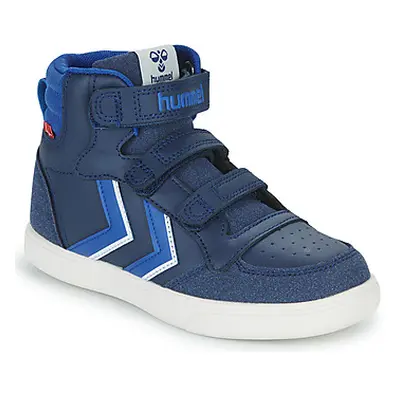 Hummel STADIL PRO JR boys's Children's Shoes (High-top Trainers) in Marine