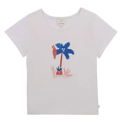 Carrément Beau Y15383-10B girls's Children's T shirt in White