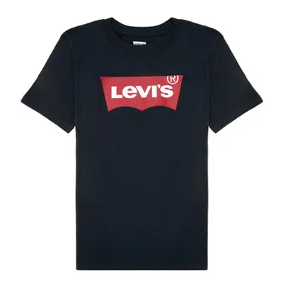 Levis BATWING TEE boys's Children's T shirt in Black