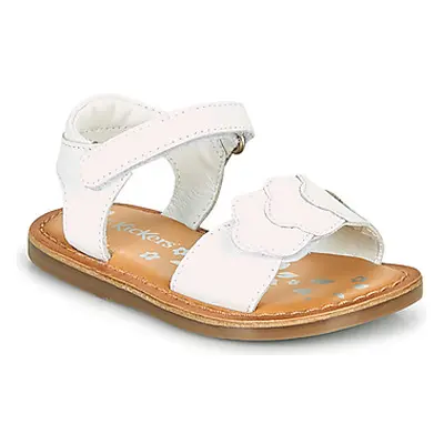 Kickers DYASTAR girls's Children's Sandals in White