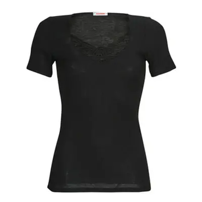 Damart CLASSIC SHORT SLEEVE T-SHIRT GRADE 3 women's Bodysuits in Black