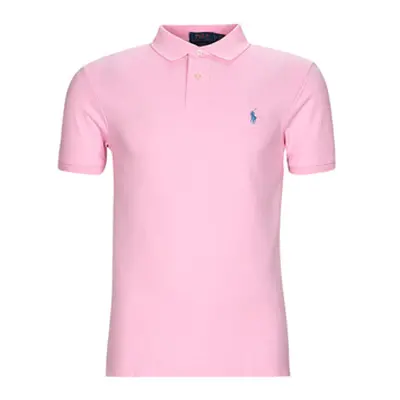 Polo Ralph Lauren POLO AJUSTE SLIM FIT EN COTON BASIC MESH men's Polo shirt in Pink