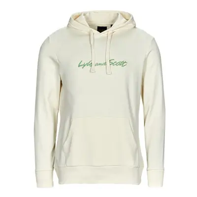 Lyle & Scott EMBROIDERED LOGO HOODIE men's Sweatshirt in White