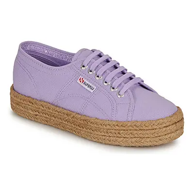 Superga 2730 COTON women's Shoes (Trainers) in Purple