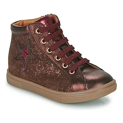 GBB TADEA girls's Children's Shoes (High-top Trainers) in Brown