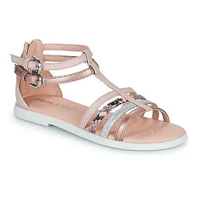 Geox J SANDAL KARLY GIRL girls's Children's Sandals in Pink