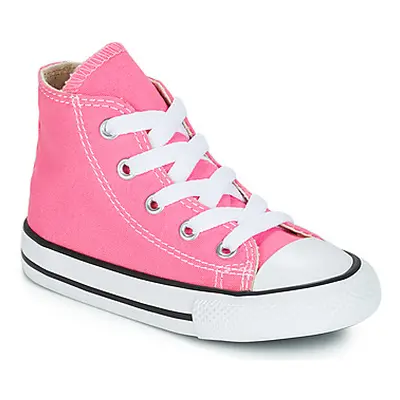 Converse ALL STAR HI girls's Children's Shoes (High-top Trainers) in Pink