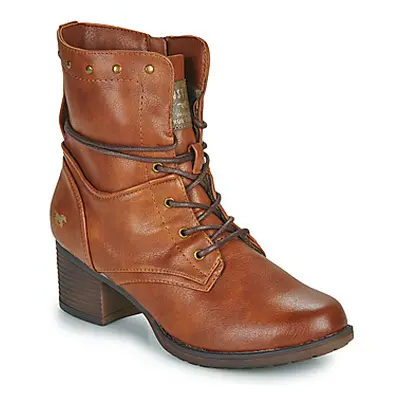 Mustang 1197508 women's Low Ankle Boots in Brown